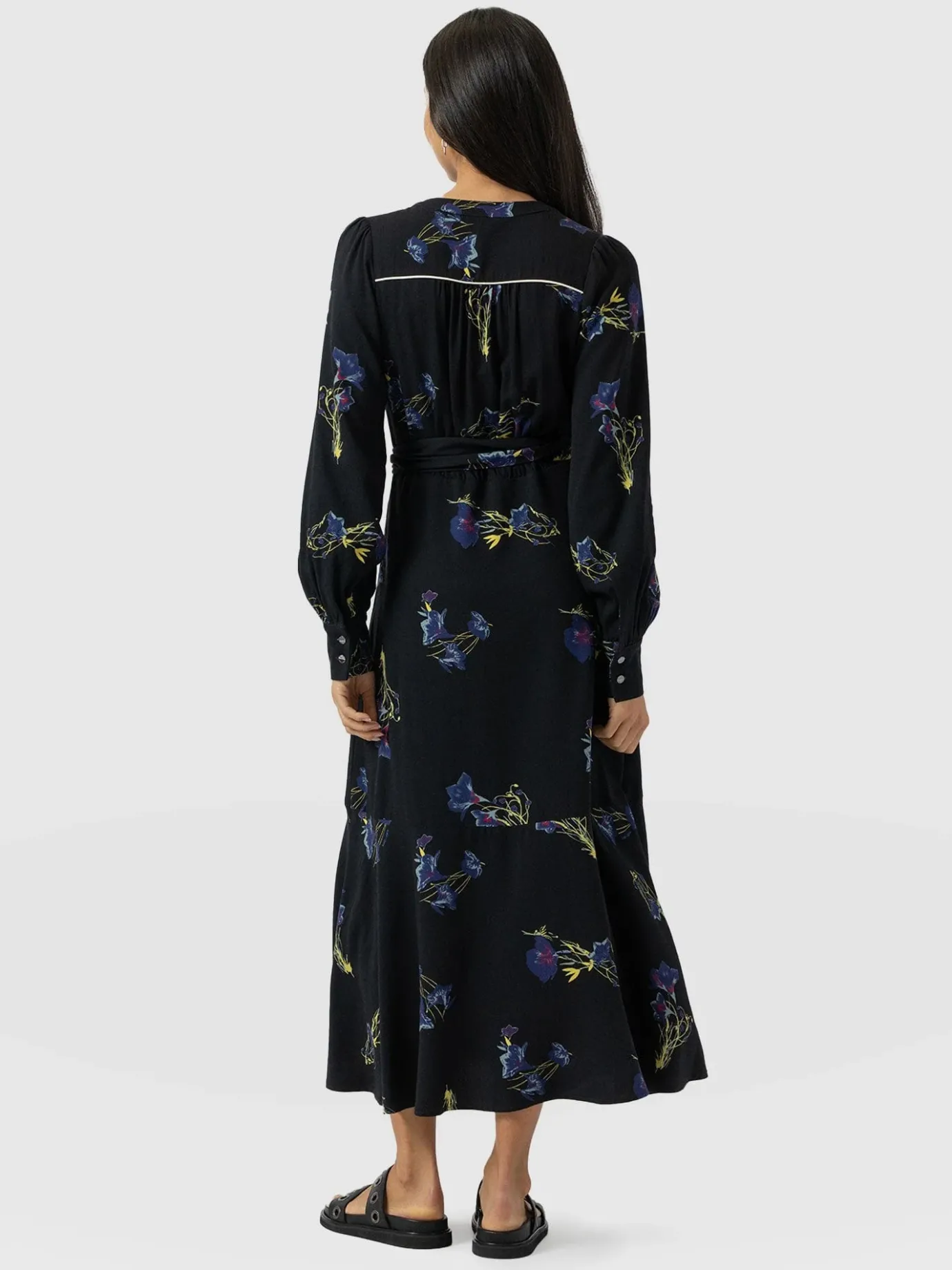 Dresses|Saint and Sofia Adaline Zip Up Dress - Blue Lily Gardens