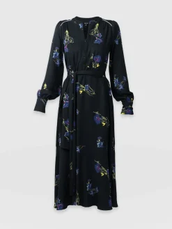Dresses|Saint and Sofia Adaline Zip Up Dress - Blue Lily Gardens