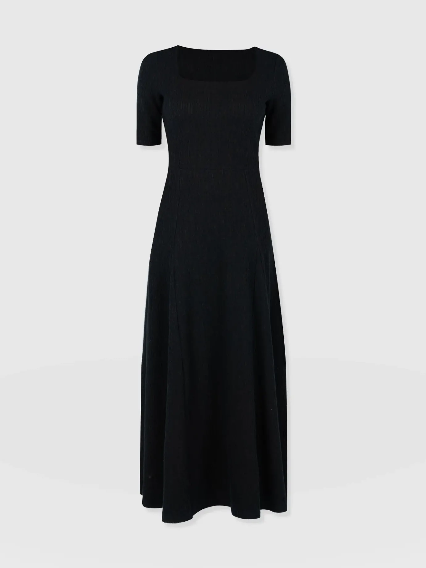 Dresses|Saint and Sofia Akia Short Sleeve Dress - Black Textured