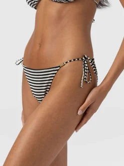 Swimwear|Saint and Sofia Alba Tie Side Bikini Bottom - Stripe