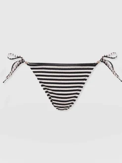 Swimwear|Saint and Sofia Alba Tie Side Bikini Bottom - Stripe