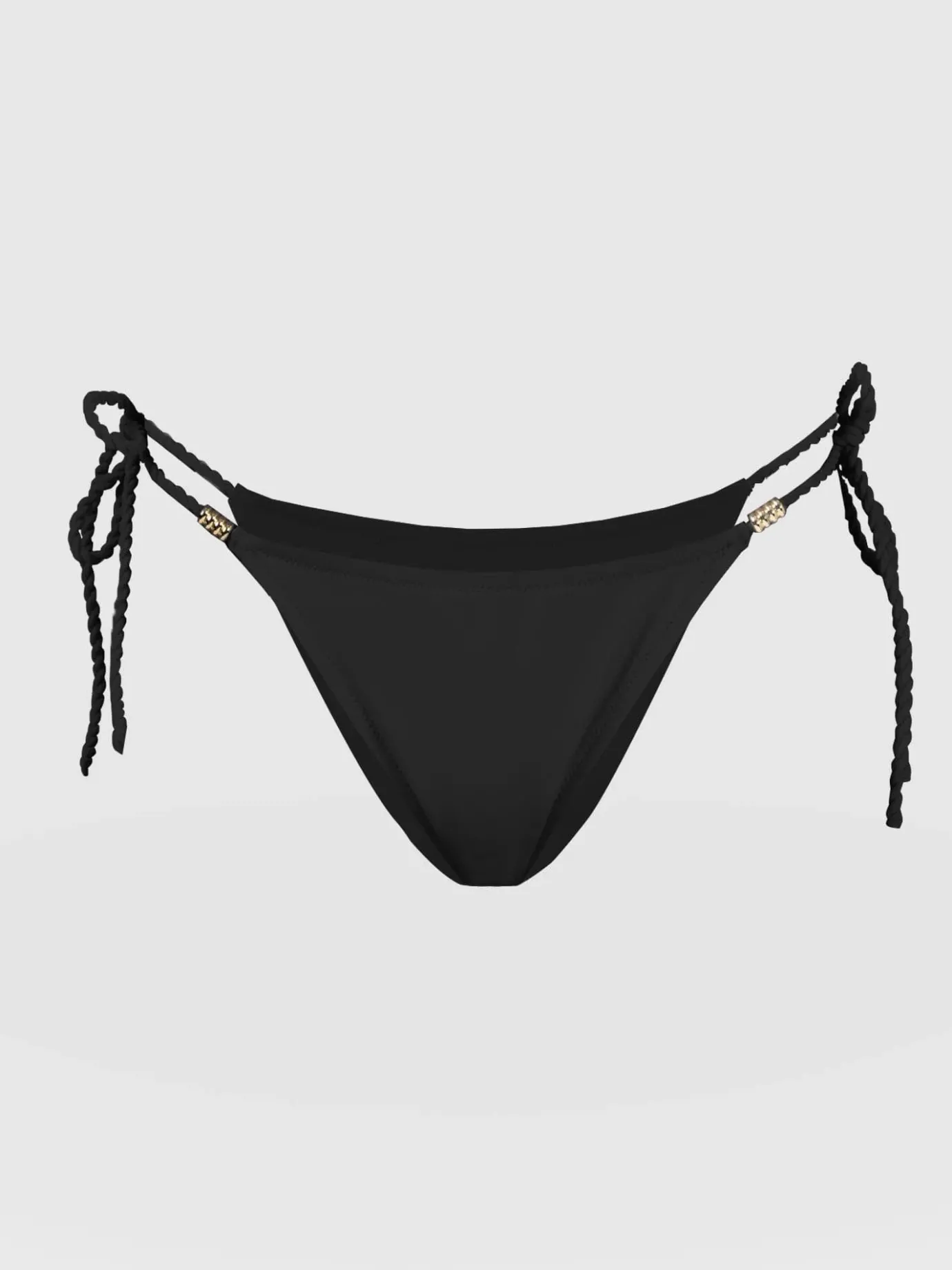 Swimwear|Saint and Sofia Alba Tie Side Bikini Bottom - Black