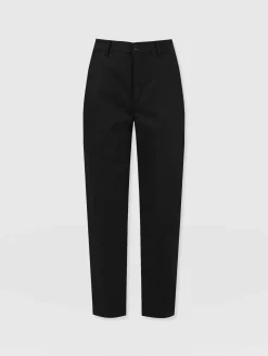 Pants|Saint and Sofia Alma Barrel Leg Chino - Black