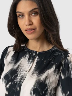 Blouses & Shirts|Saint and Sofia Amelie Blouse - White Fade Floral