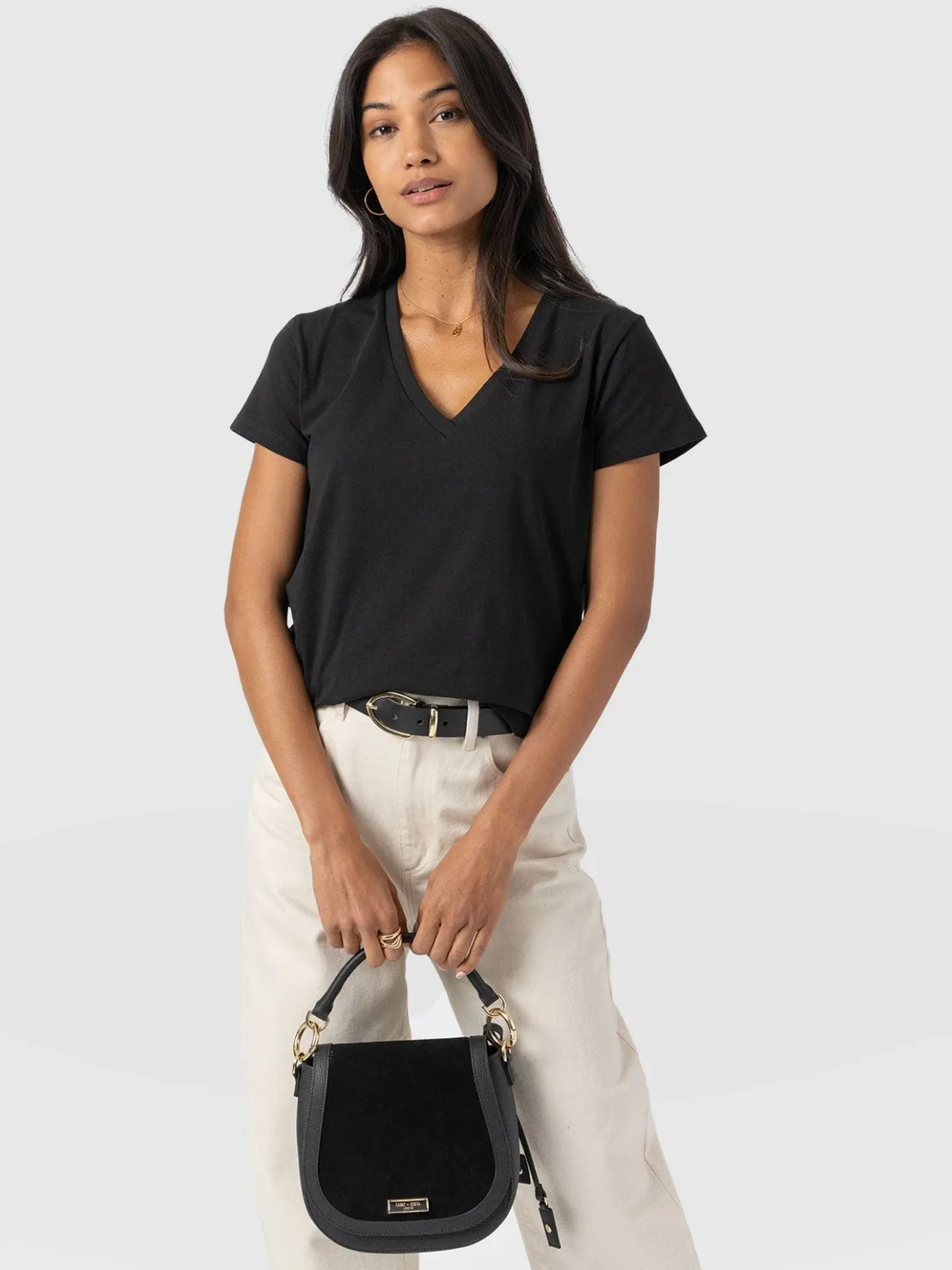 T-shirts & Tanks|Saint and Sofia Apartment Tee - Black