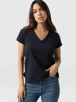 T-shirts & Tanks|Saint and Sofia Apartment Tee - Navy