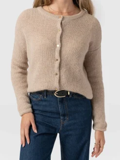 Knitwear|Saint and Sofia Ariella Cardigan - Beige