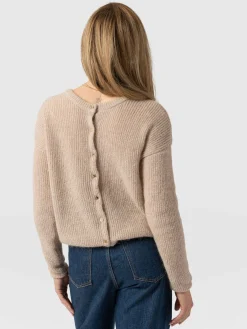 Knitwear|Saint and Sofia Ariella Cardigan - Beige