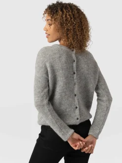 Knitwear|Saint and Sofia Ariella Cardigan - Grey
