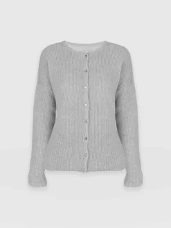 Knitwear|Saint and Sofia Ariella Cardigan - Grey