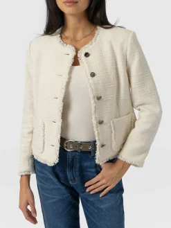 Coats & Jackets|Blazers|Saint and Sofia Ashby Jacket - Cream