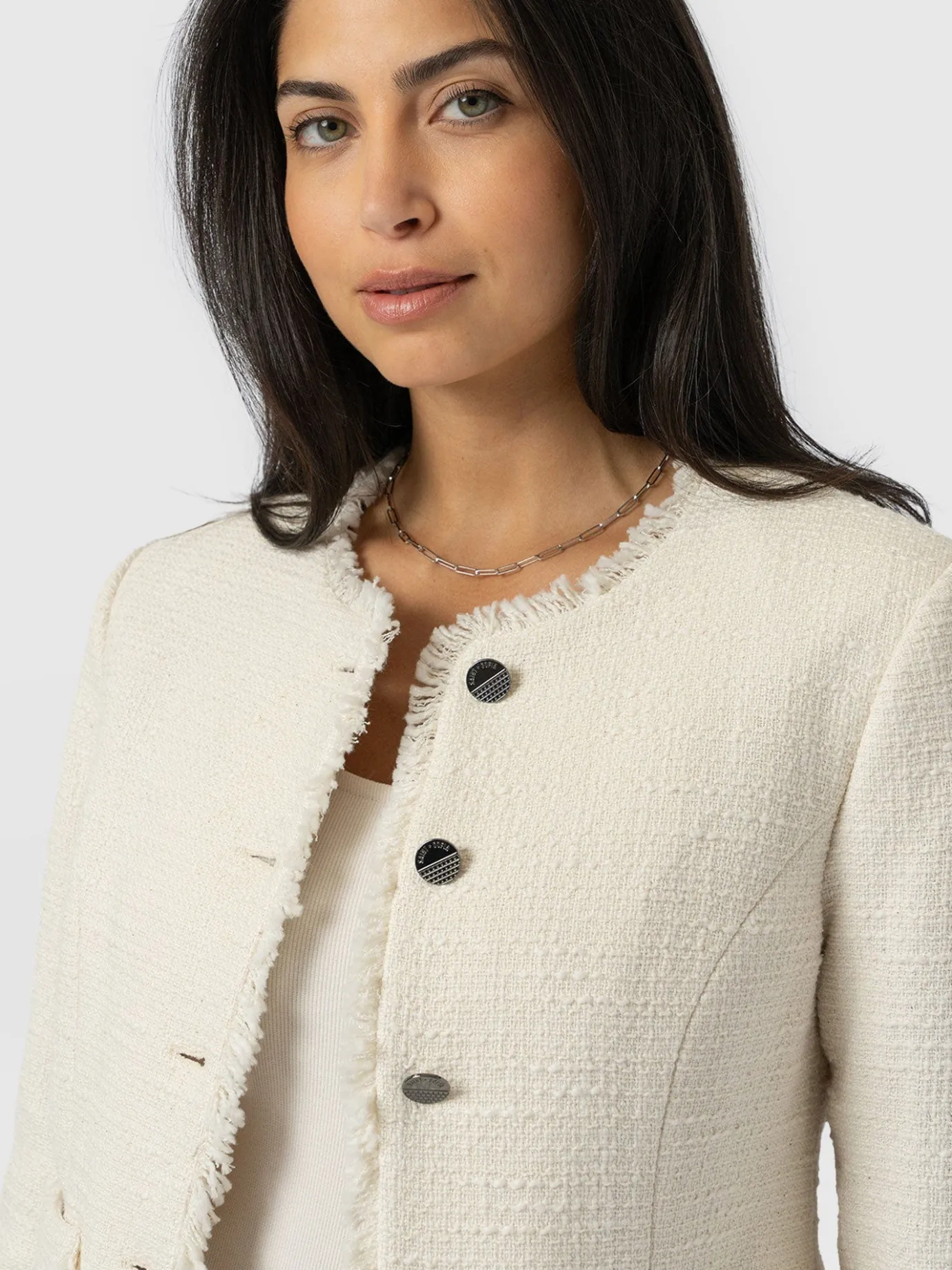 Coats & Jackets|Blazers|Saint and Sofia Ashby Jacket - Cream