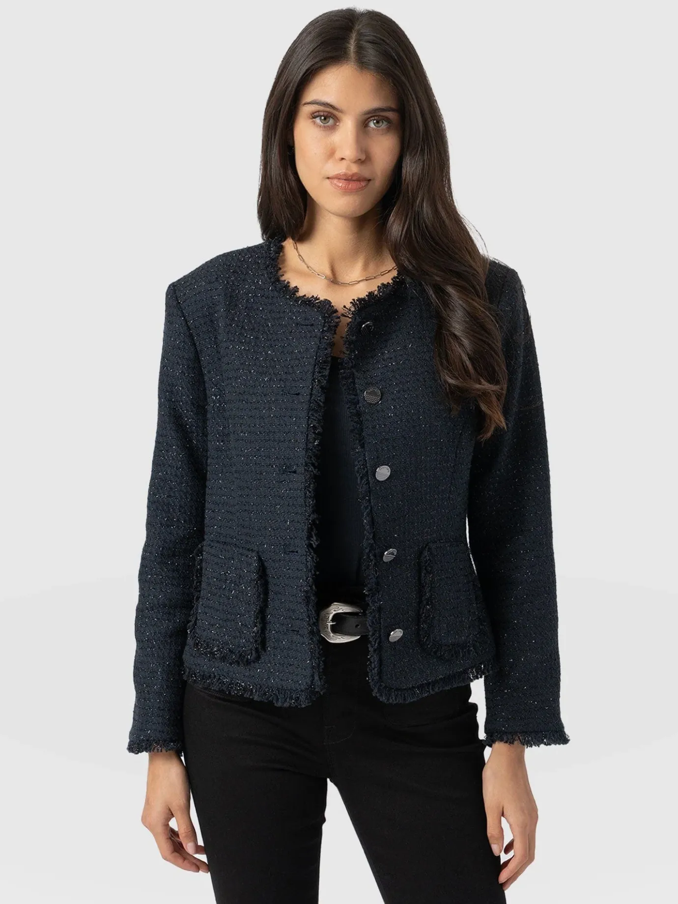 Coats & Jackets|Blazers|Saint and Sofia Ashby Jacket - Navy
