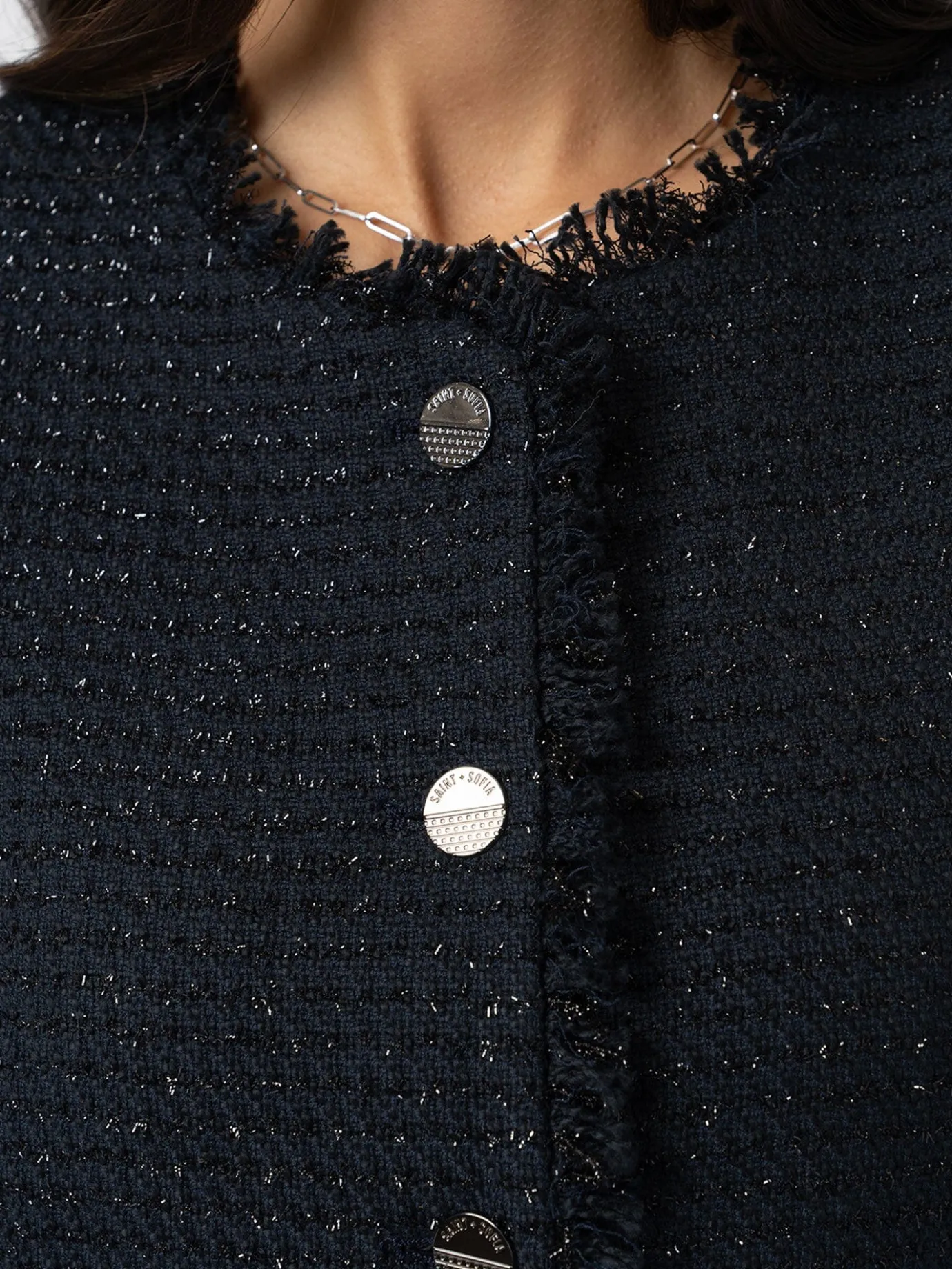Coats & Jackets|Blazers|Saint and Sofia Ashby Jacket - Navy