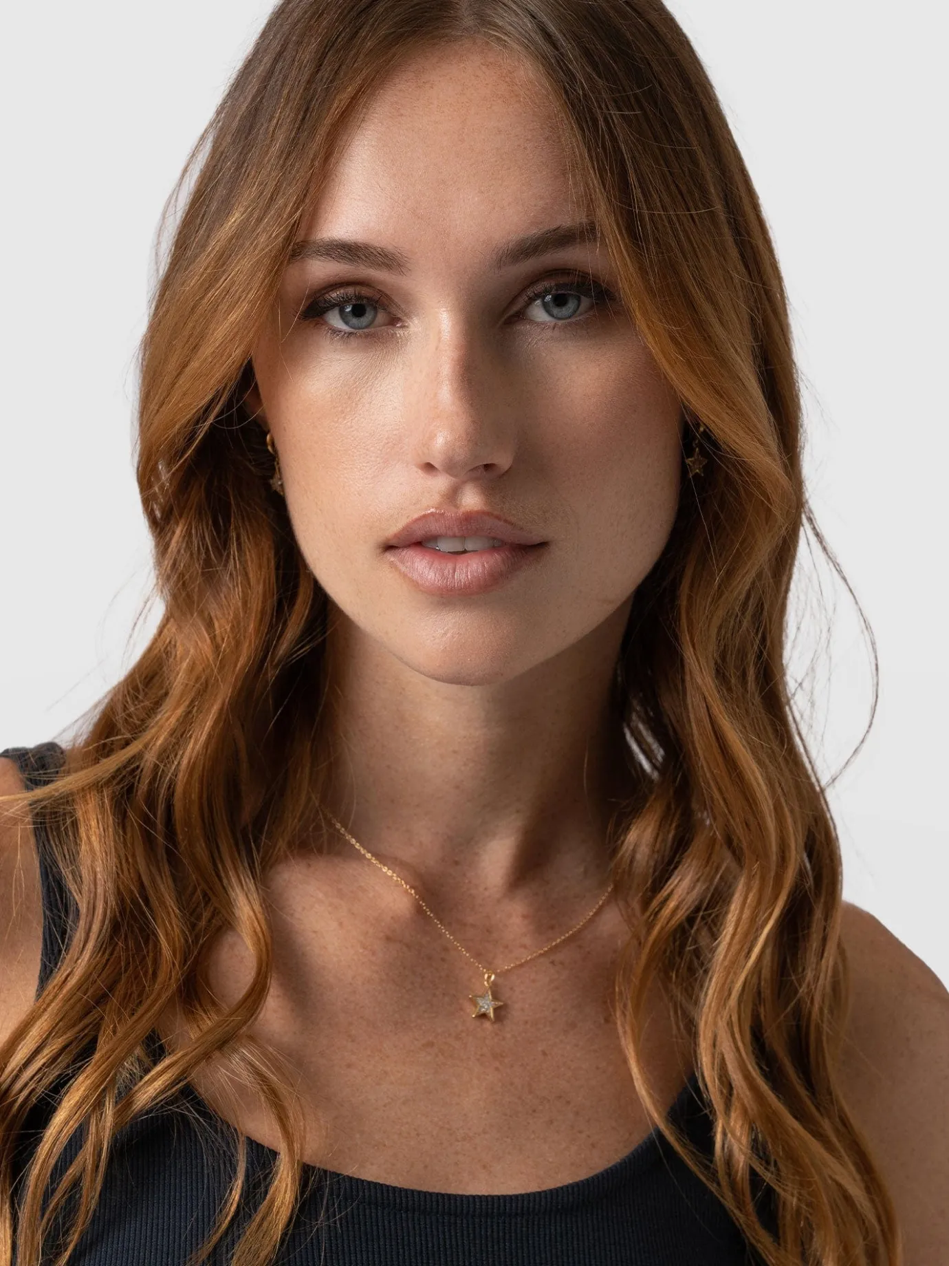 Gold Jewelry|Jewelry|Saint and Sofia Astral Star Necklace - Gold
