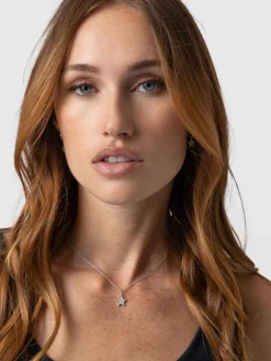 Silver Jewelry|Jewelry|Saint and Sofia Astral Star Necklace - Silver