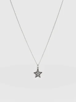 Silver Jewelry|Jewelry|Saint and Sofia Astral Star Necklace - Silver