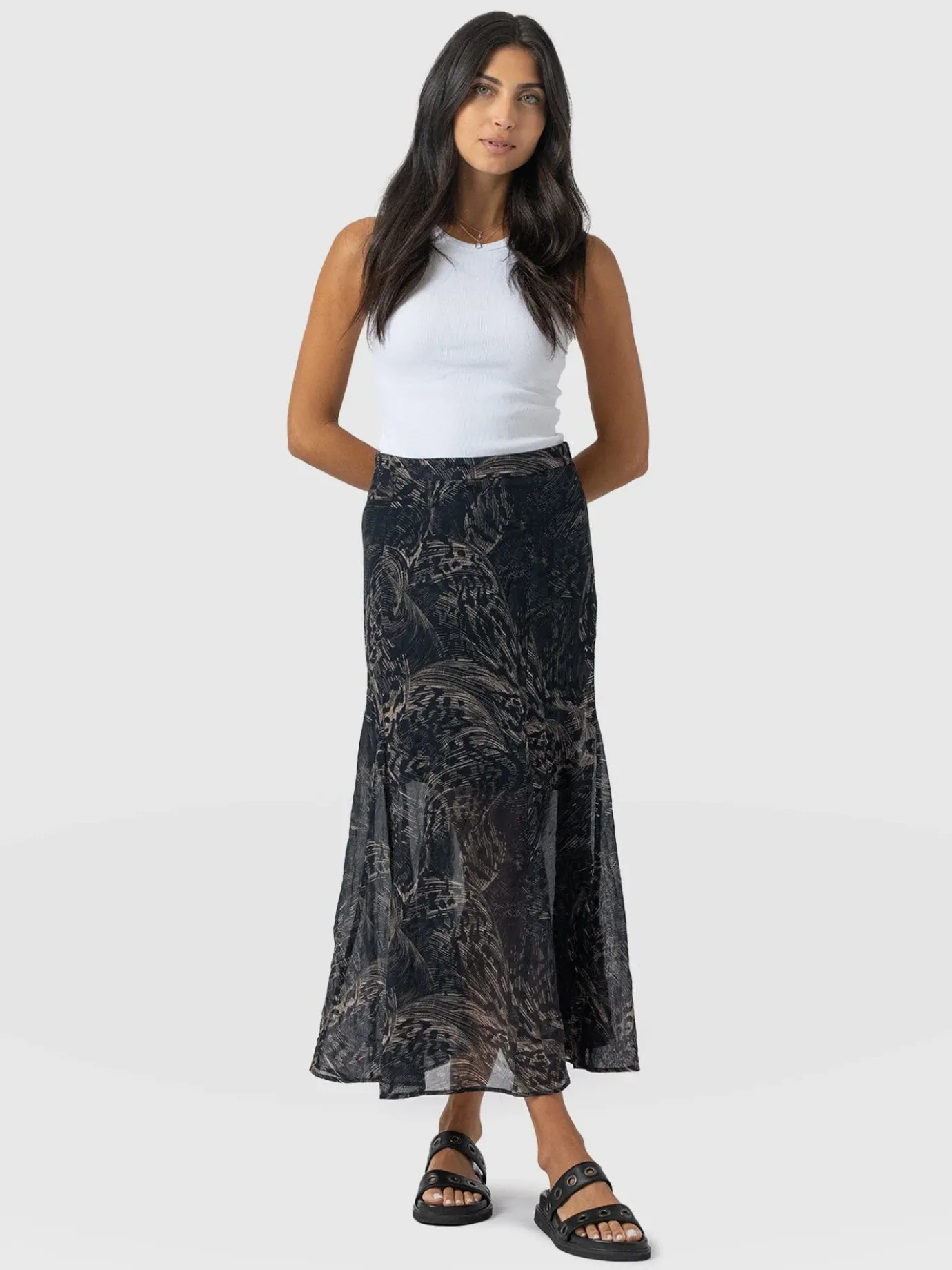 Skirts|Saint and Sofia Audrey Skirt - Spot Feather