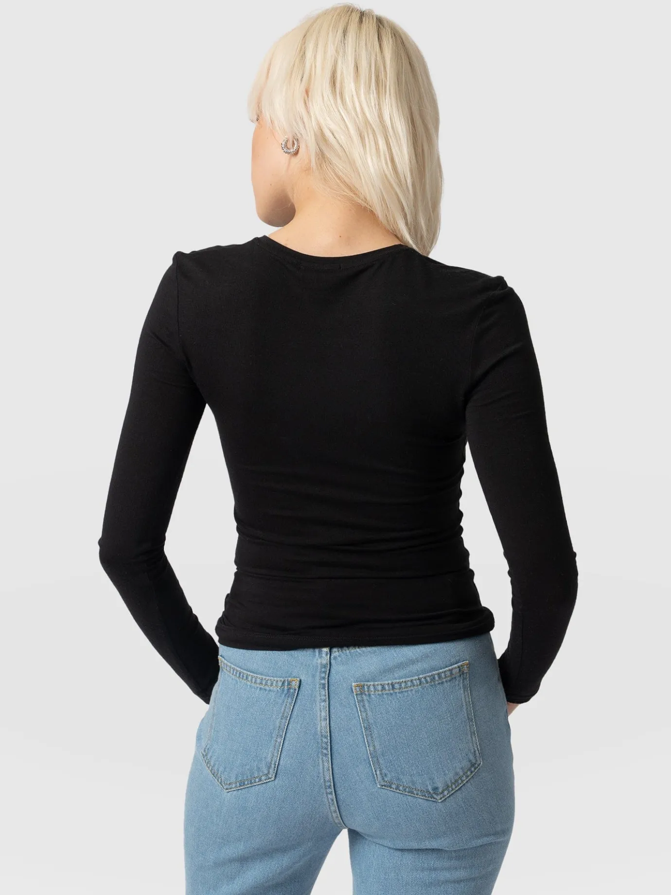 T-shirts & Tanks|Saint and Sofia Austen Crew Neck Tee - Black