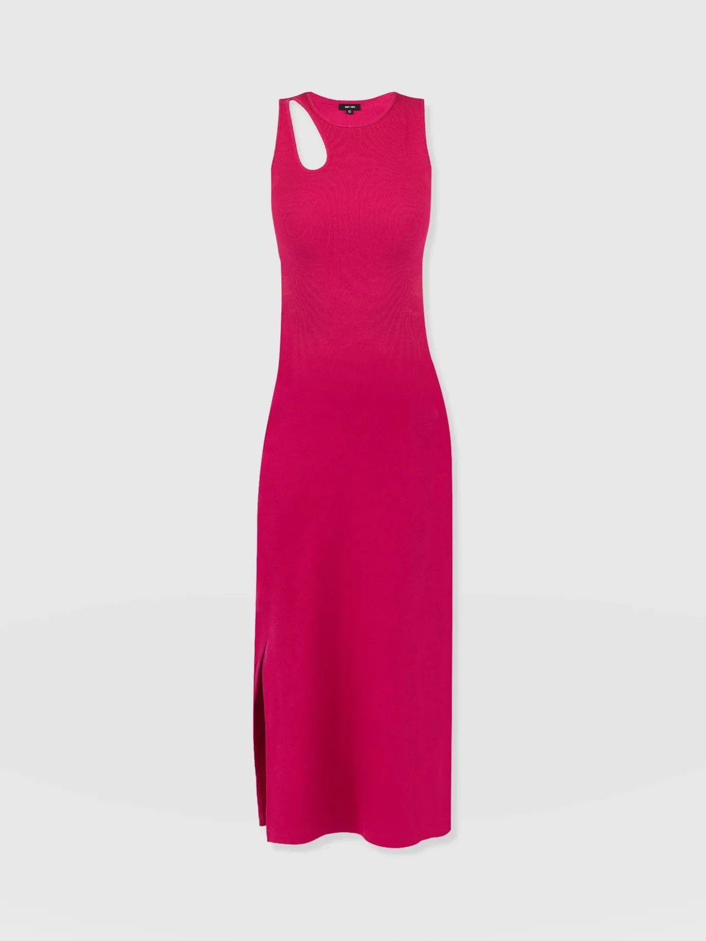 Dresses|Saint and Sofia Axel Cut Out Dress - Fuchsia Pink