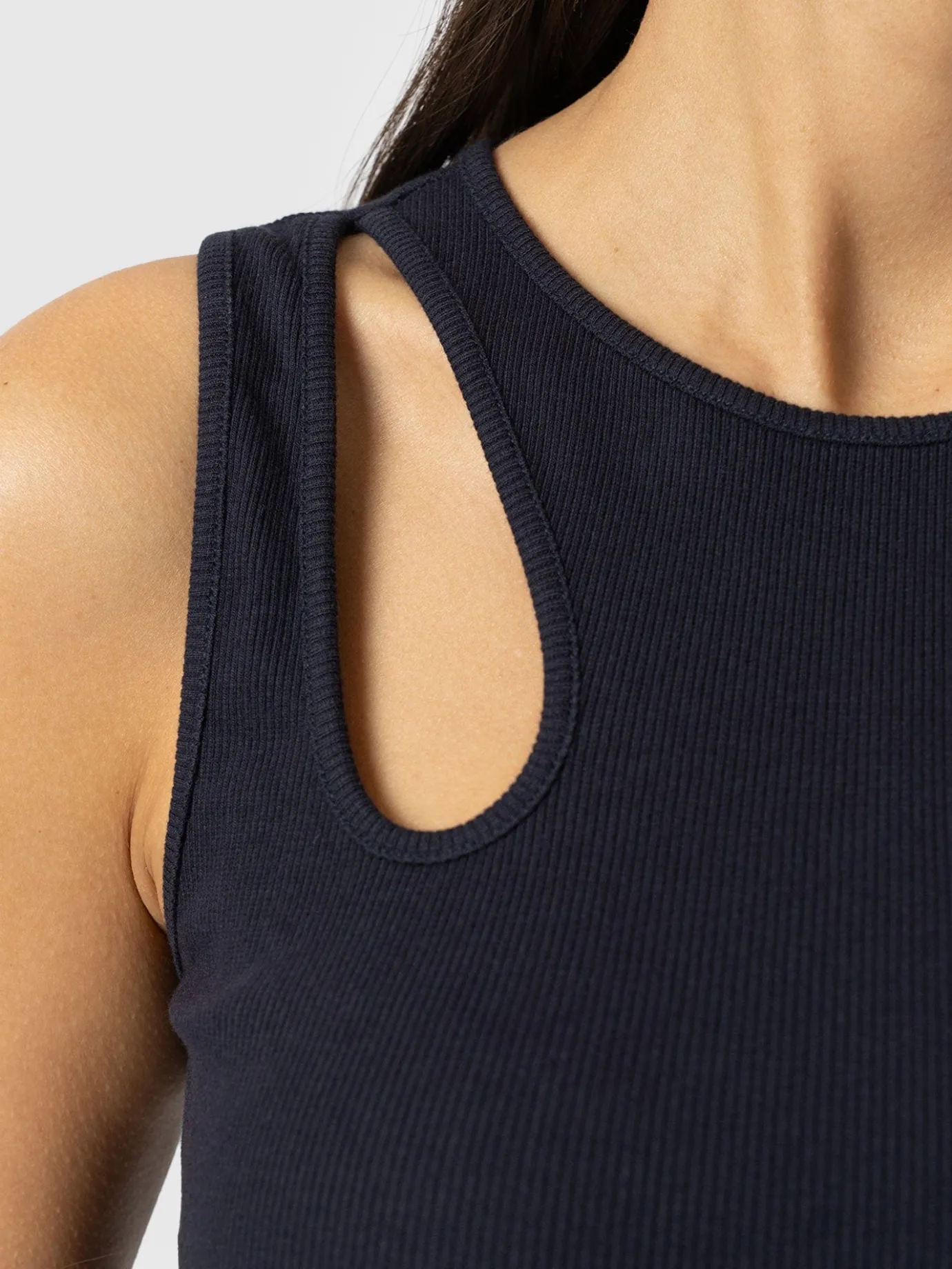 Dresses|Saint and Sofia Axel Cut Out Dress - Navy