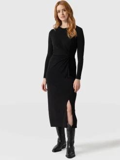 Dresses|Saint and Sofia Bailey Knot Dress - Black