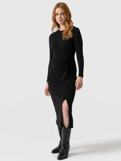 Dresses|Saint and Sofia Bailey Knot Dress - Black