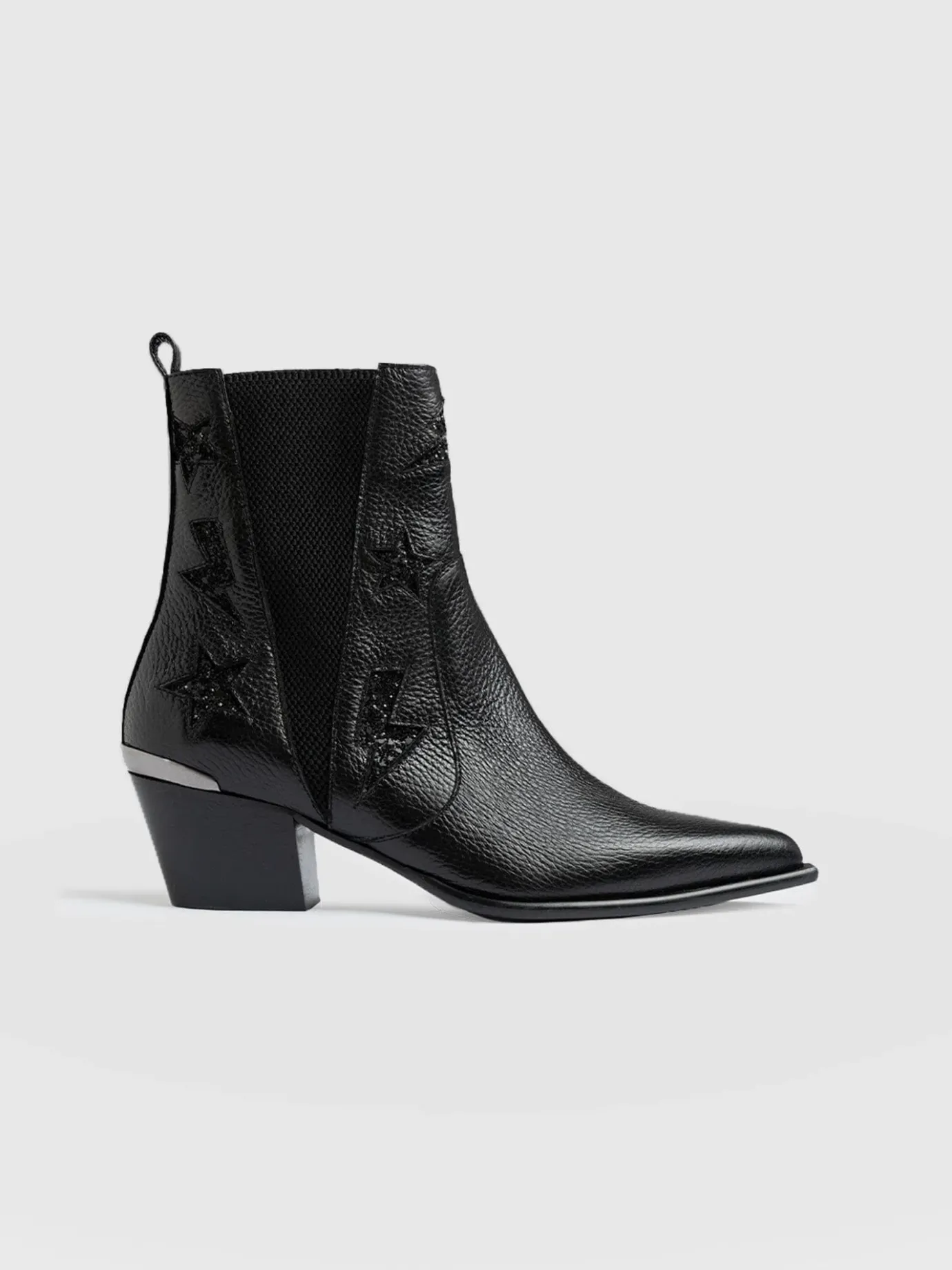 Shoes|Leather|Saint and Sofia Billie Rock Boot - Black