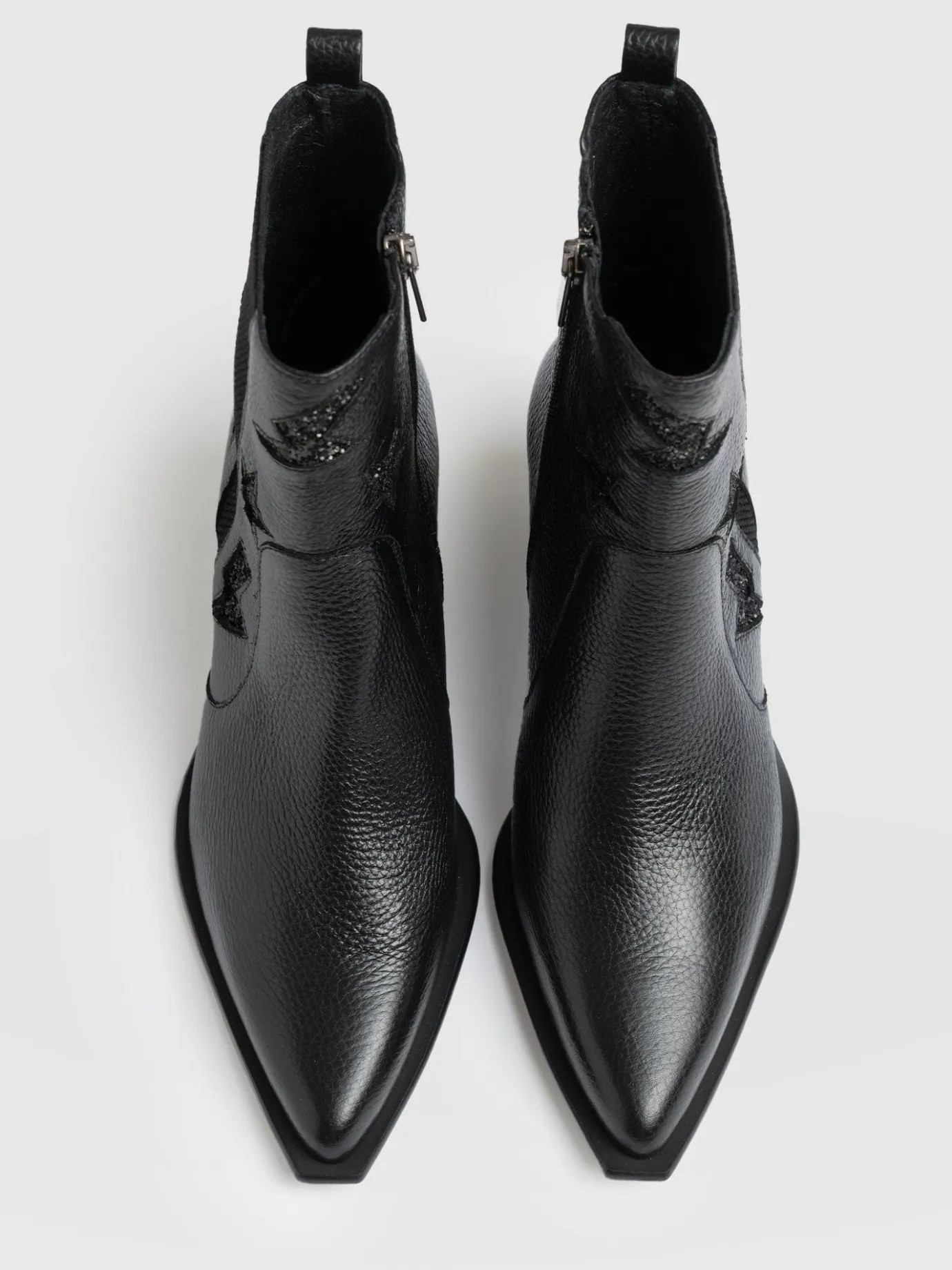 Shoes|Leather|Saint and Sofia Billie Rock Boot - Black