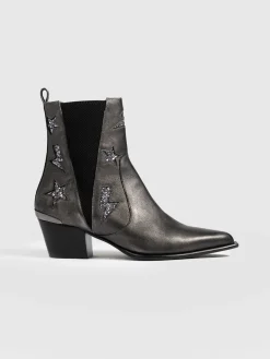 Boots|Shoes|Saint and Sofia Billie Rock Boot - Gunmetal