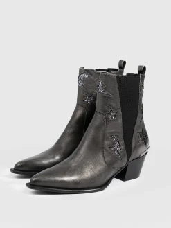 Boots|Shoes|Saint and Sofia Billie Rock Boot - Gunmetal