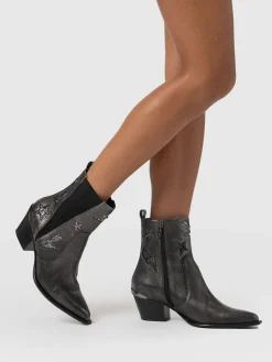 Boots|Shoes|Saint and Sofia Billie Rock Boot - Gunmetal