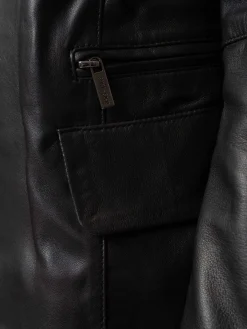 Coats & Jackets|Saint and Sofia Blane Leather Jacket - Black