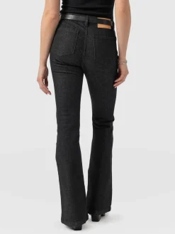 Denim & Jeans|Pants|Saint and Sofia Bowie Stretch Flare Jeans - Black Wash