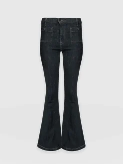 Denim & Jeans|Pants|Saint and Sofia Bowie Stretch Flare Jeans - Black Wash