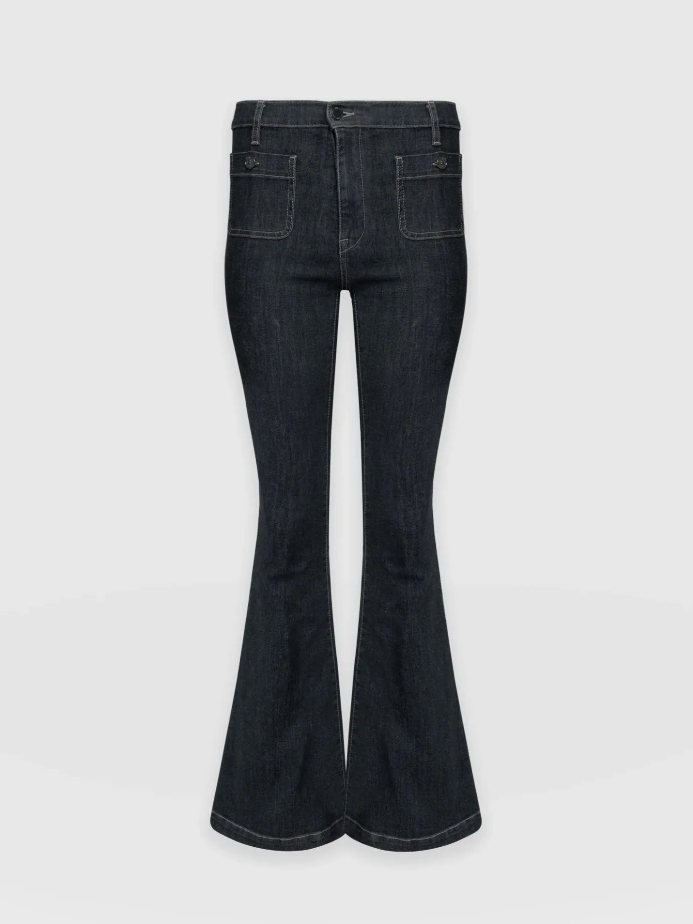 Denim & Jeans|Pants|Saint and Sofia Bowie Stretch Flare Jeans - Black Wash