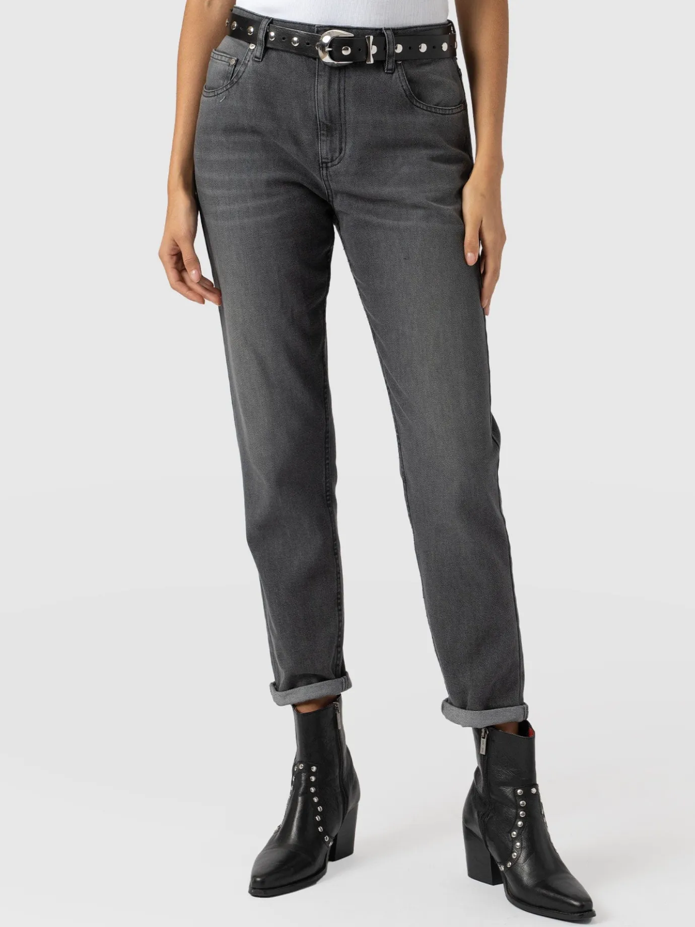 Denim & Jeans|Pants|Saint and Sofia Boyfriend Jeans - Black