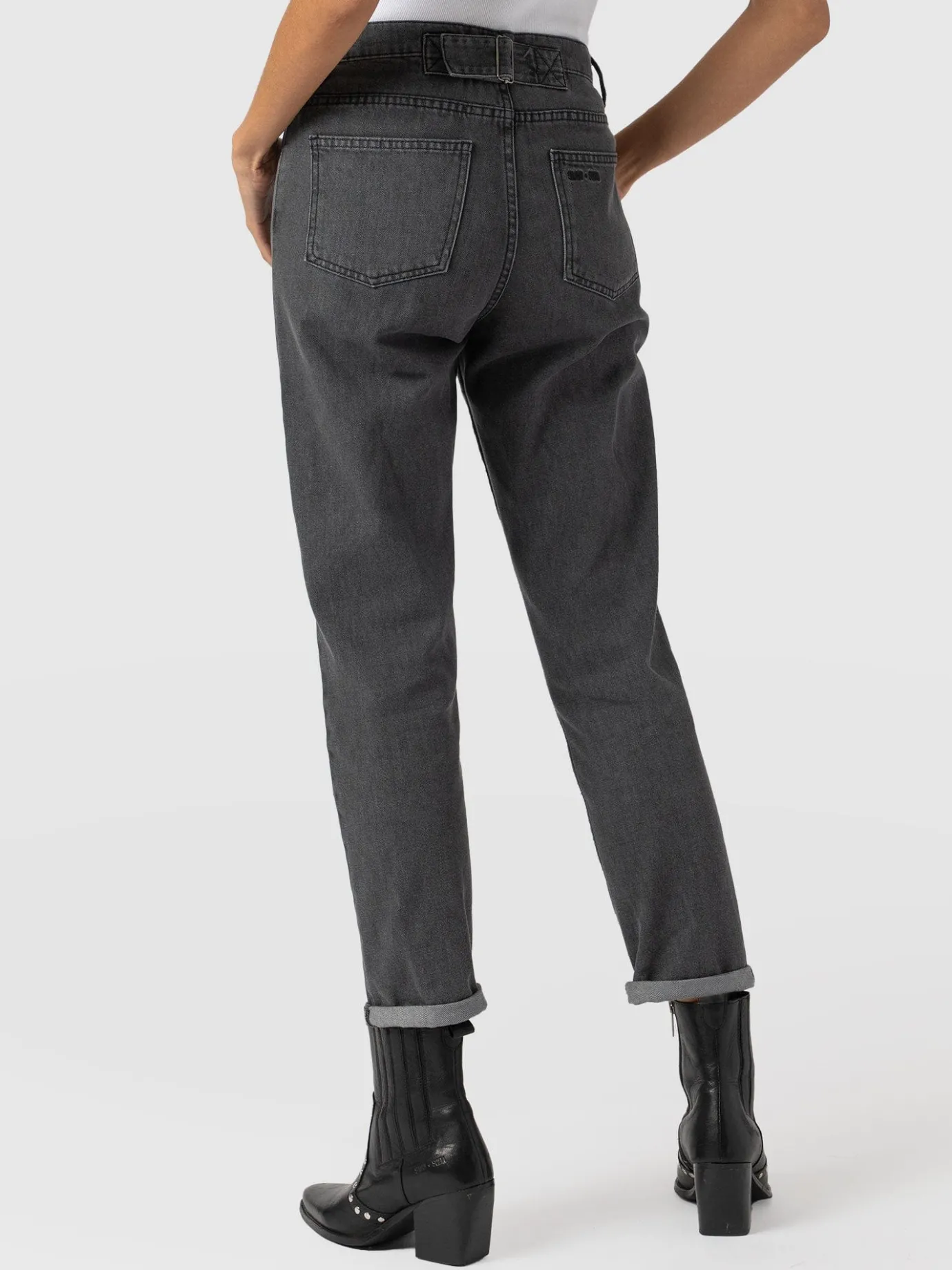 Denim & Jeans|Pants|Saint and Sofia Boyfriend Jeans - Black