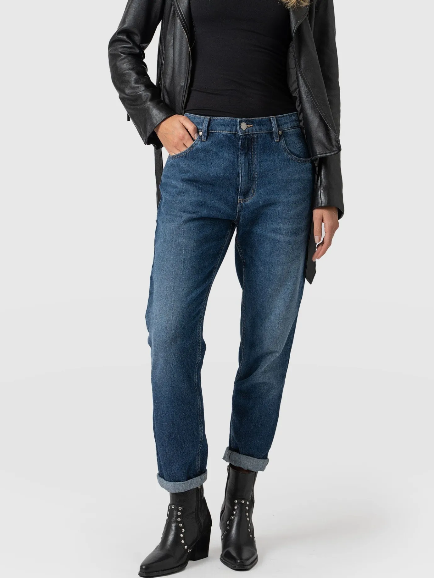Denim & Jeans|Pants|Saint and Sofia Boyfriend Jeans - Mid Blue