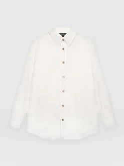 Blouses & Shirts|Saint and Sofia Boyfriend Shirt - White