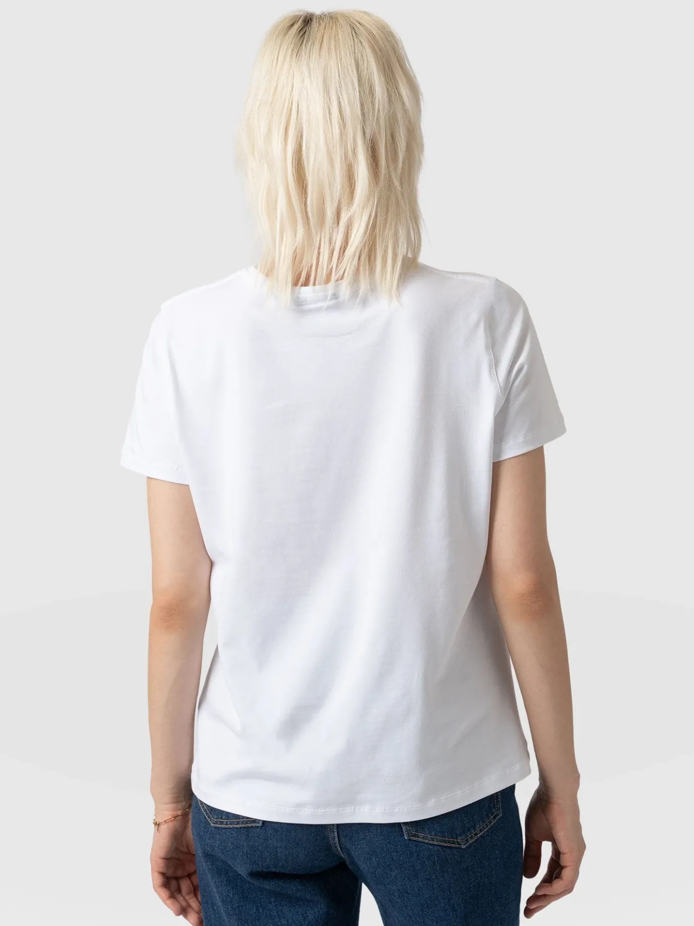 T-shirts & Tanks|Saint and Sofia Boyfriend Tee - White Skull