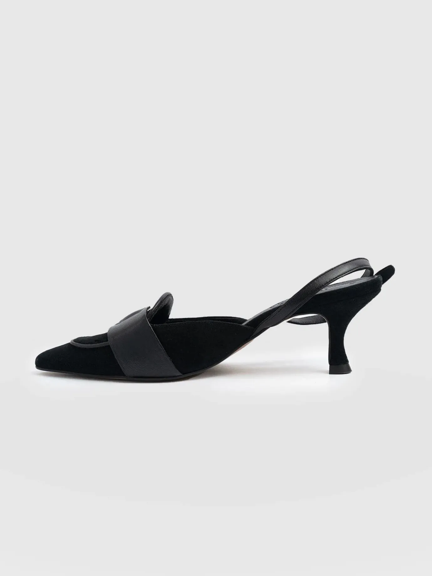 Shoes|Saint and Sofia Bridget Sling Back Heels - Black