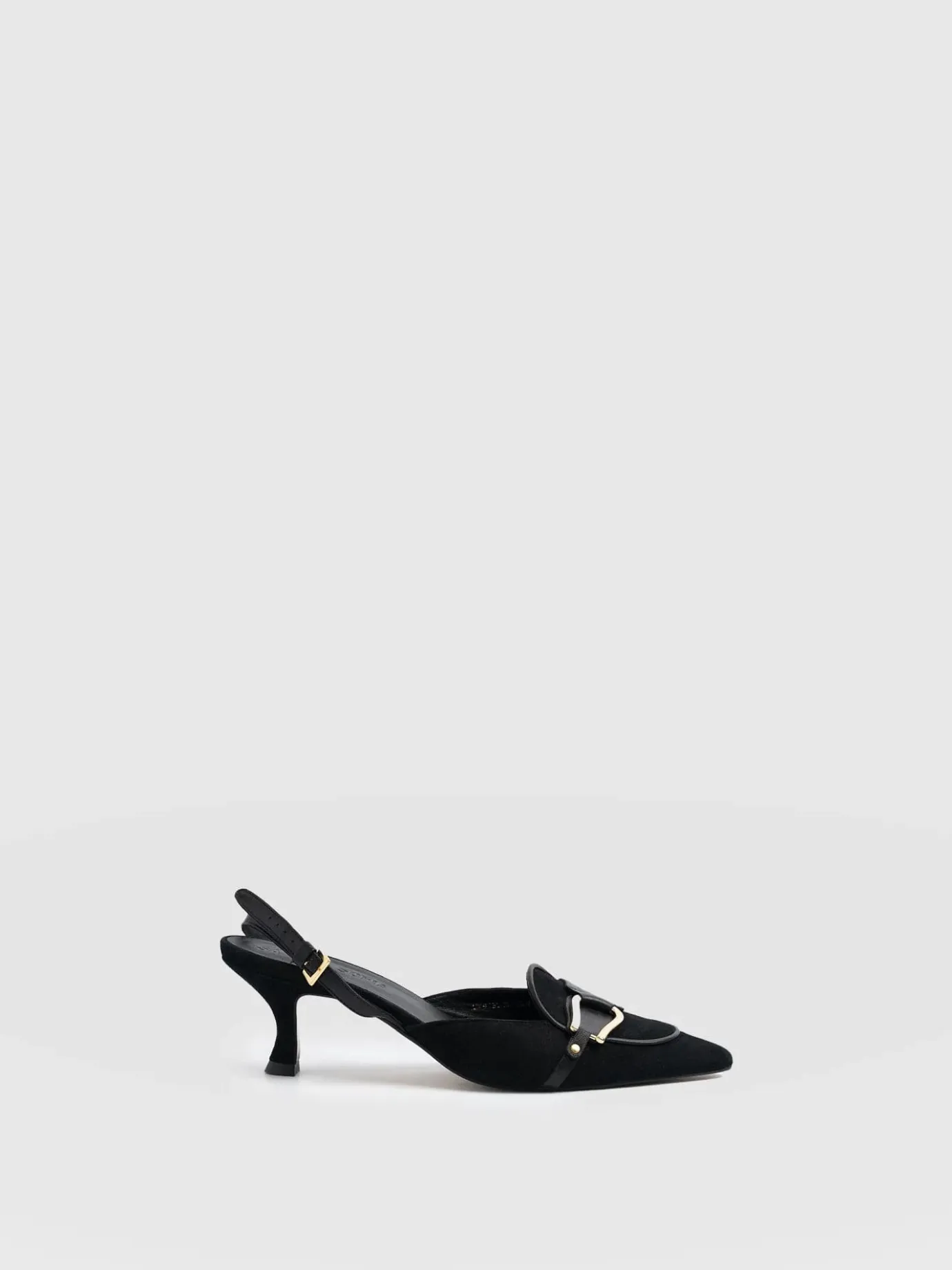 Shoes|Saint and Sofia Bridget Sling Back Heels - Black