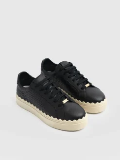 Sneakers|Shoes|Saint and Sofia Brook Scallop Sneaker - Black