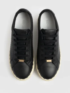 Sneakers|Shoes|Saint and Sofia Brook Scallop Sneaker - Black