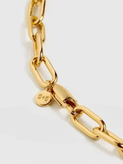 Gold Jewelry|Jewelry|Saint and Sofia Cable Chain Necklace - Gold