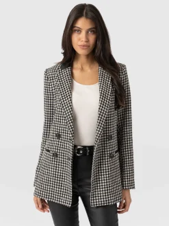 Coats & Jackets|Blazers|Saint and Sofia Cambridge Blazer - Houndstooth