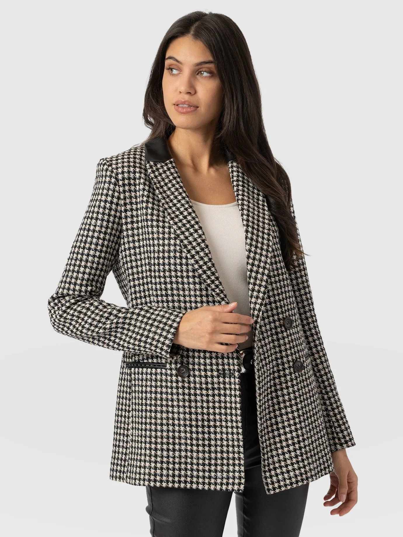 Coats & Jackets|Blazers|Saint and Sofia Cambridge Blazer - Houndstooth