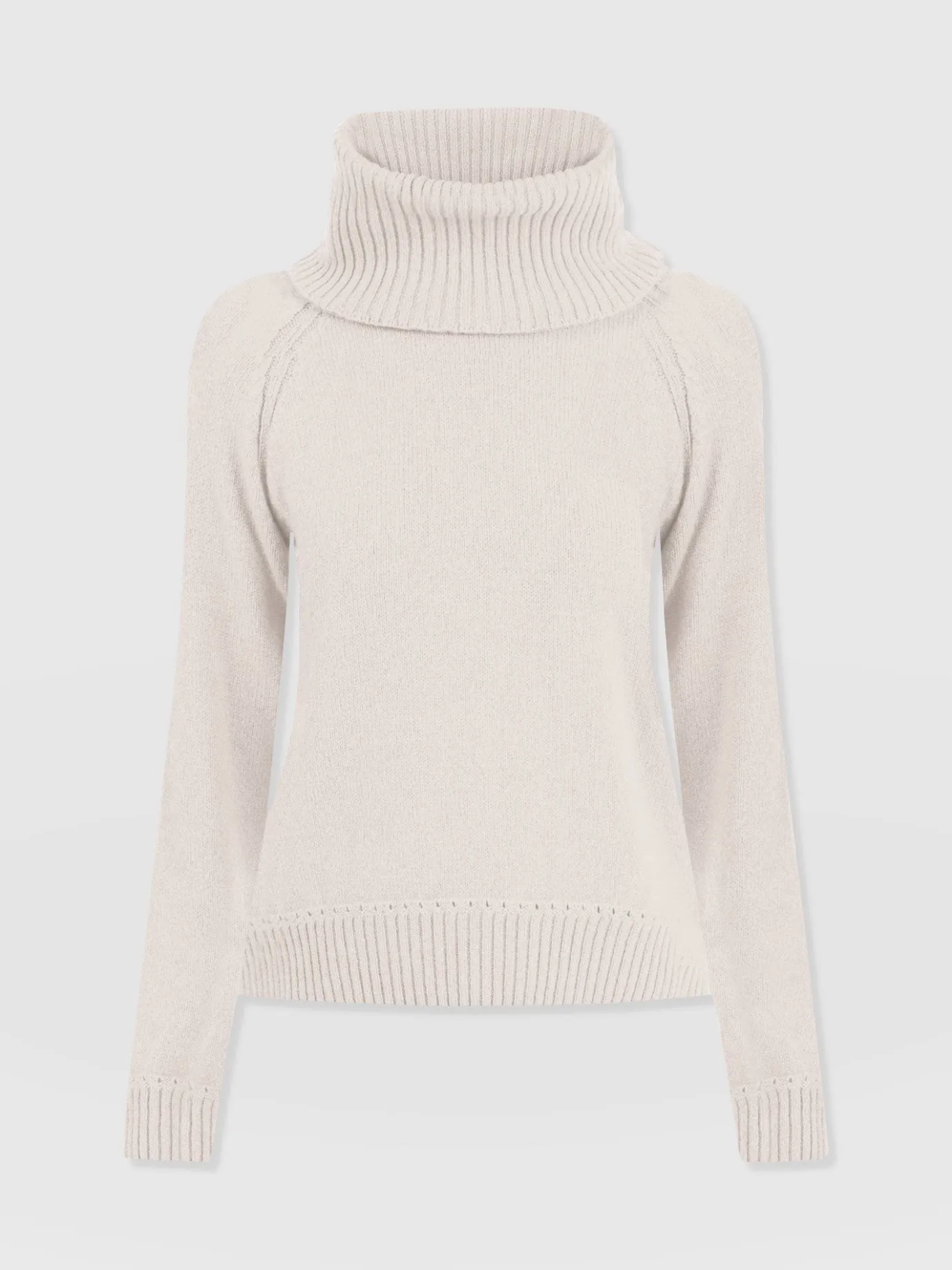 Knitwear|Sweaters|Saint and Sofia Cambridge Cashmere Sweater - Cream