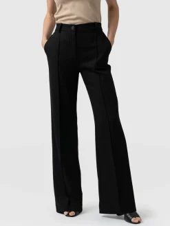 Pants|Saint and Sofia Cambridge Tailored Wide Leg Pant - Black